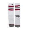 Jack's Surfboards Mens Men's White Red Grey Socks