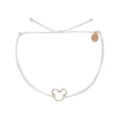 Pura Vida Womens Mickey Mouse Charm Bracelet