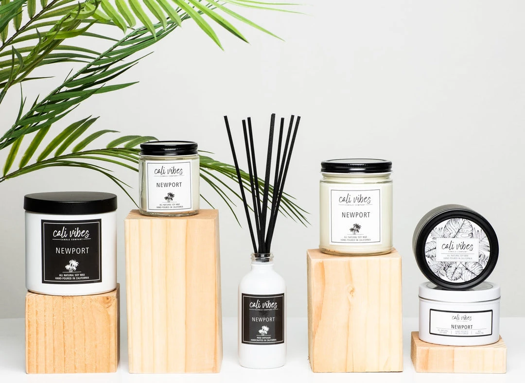 Cali Vibes Newport - Natural Soy Wax Candle Home 6 Cali Vibes Newport - Natural Soy Wax Candle Home