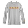 New Deal Mens Original Napkin 4-Bar Silver Long Sleeve Tee