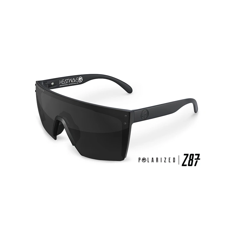 Heat Wave Mens Lazer Face Sunglasses In Polarized Black Z87 3 Heat Wave Mens Lazer Face Sunglasses In Polarized Black Z87