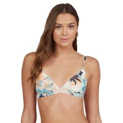 Roxy Printed Beach Classics Triangle Bikini Top