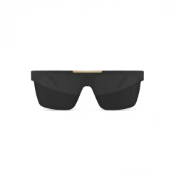 Heat Wave Mens Quatro Sunglasses In Black & Gold