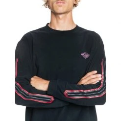 Quiksilver Mens Flame On Fleece Pullover Crewneck 7 Quiksilver Mens Flame On Fleece Pullover Crewneck