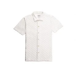 Rhythm Mens Jacquard Terry SS Shirt