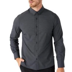 7 Diamonds Santiago 4-Way Stretch L/S Shirt Mens