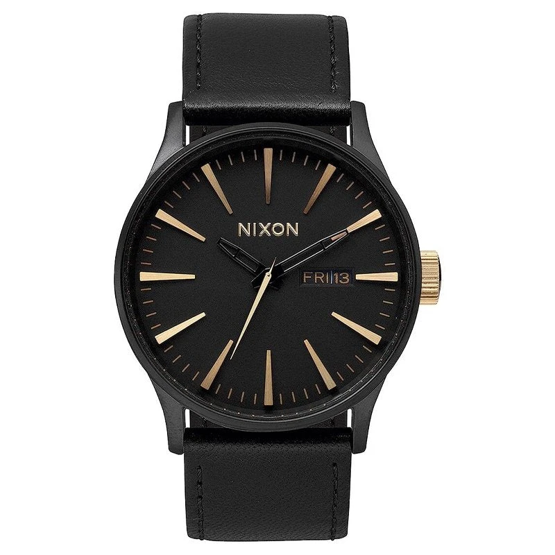 Nixon Sentry Leather Watch Mens 12 Nixon Sentry Leather Watch Mens