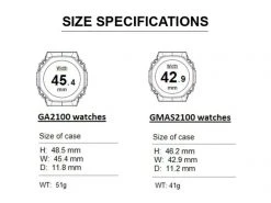 G-Shock Mens GMAS2100-1A Watch