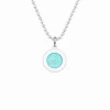 Get Back Supply Co. St. Christopher Surf Necklace- Aqua/White Mens