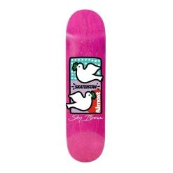 Almost Sky Brown Skateistan Double Doves 7.75" Deck 7 Almost Sky Brown Skateistan Double Doves 7.75