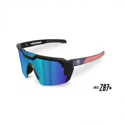 Heat Wave Future Tech Sunglasses In USA Galaxy Blue Z87+